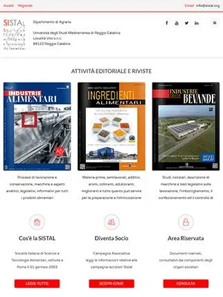 Sito web della Società Italiana di Scienze e Tecnologie Alimentari