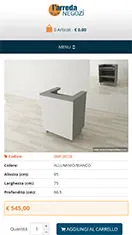 Sito web per azienda che commercializza arredamento per negozi