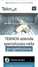 Sito internet per azienda produttrice di macchine lavapezzi