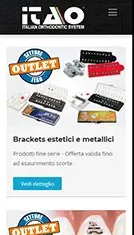 Sito web per azienda specializzata nella commercializzazione e vendita di prodotti per Ortodonzia