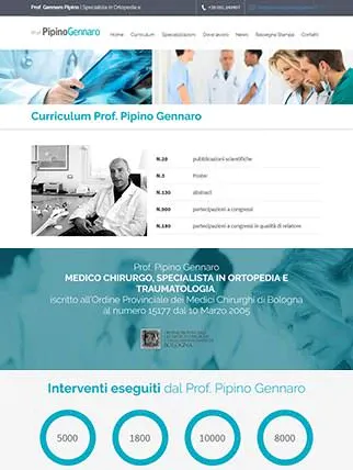 Sito internet per medico chirurgo Specialista in Ortopedia e Traumatologia